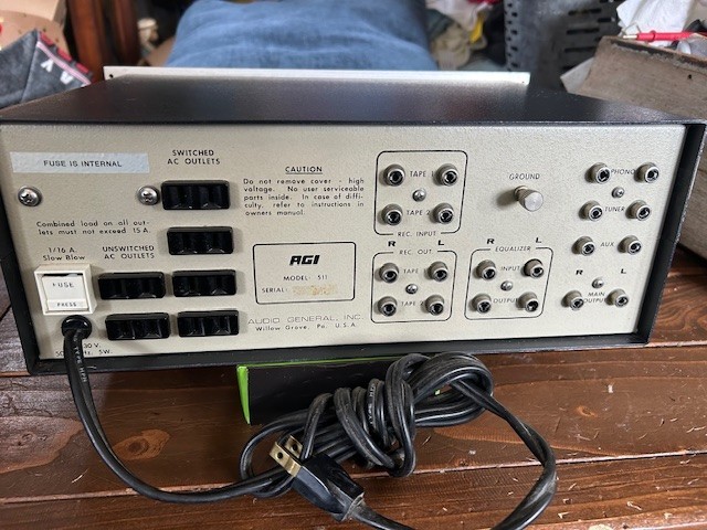 Vintage AGI 511 Preamplifier. READ.