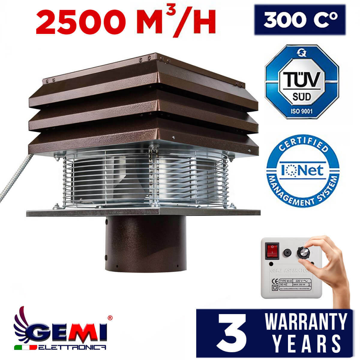 Chimney Fan For Fireplace Chimney Exhaust Fan For Round Flue 20 Cm/ 8" 110 Volt
