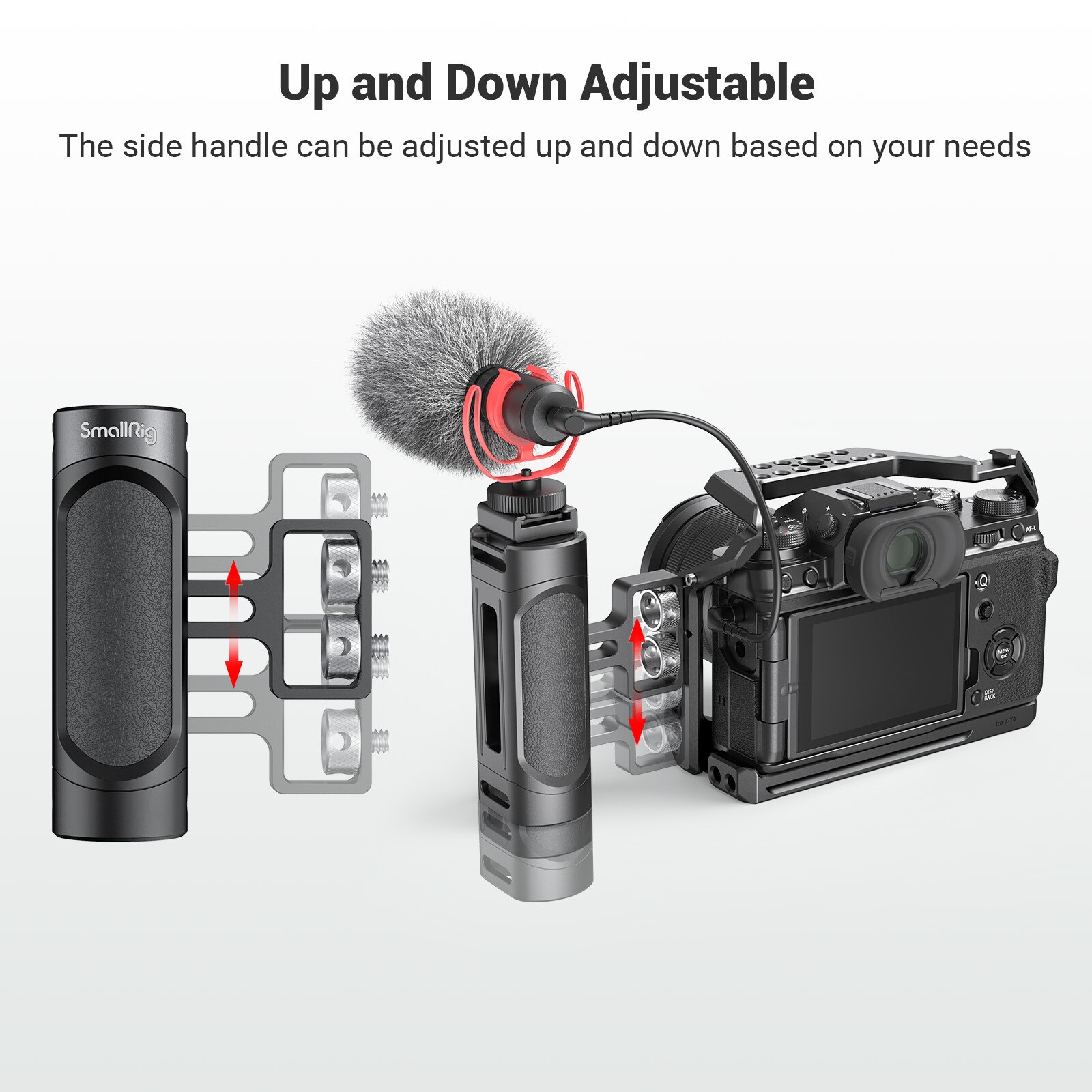 SmallRig Mini Side Handle Handgrip w/ 1/4"-20 Screw fr Mirrorless Digital Camera