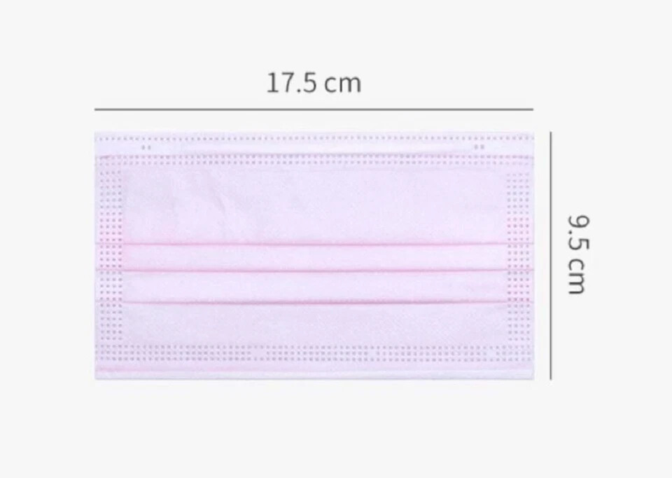 GP Craft 50/100 Pcs Disposable Face Cover 3-Ply Filter Breathable Earloop Masks