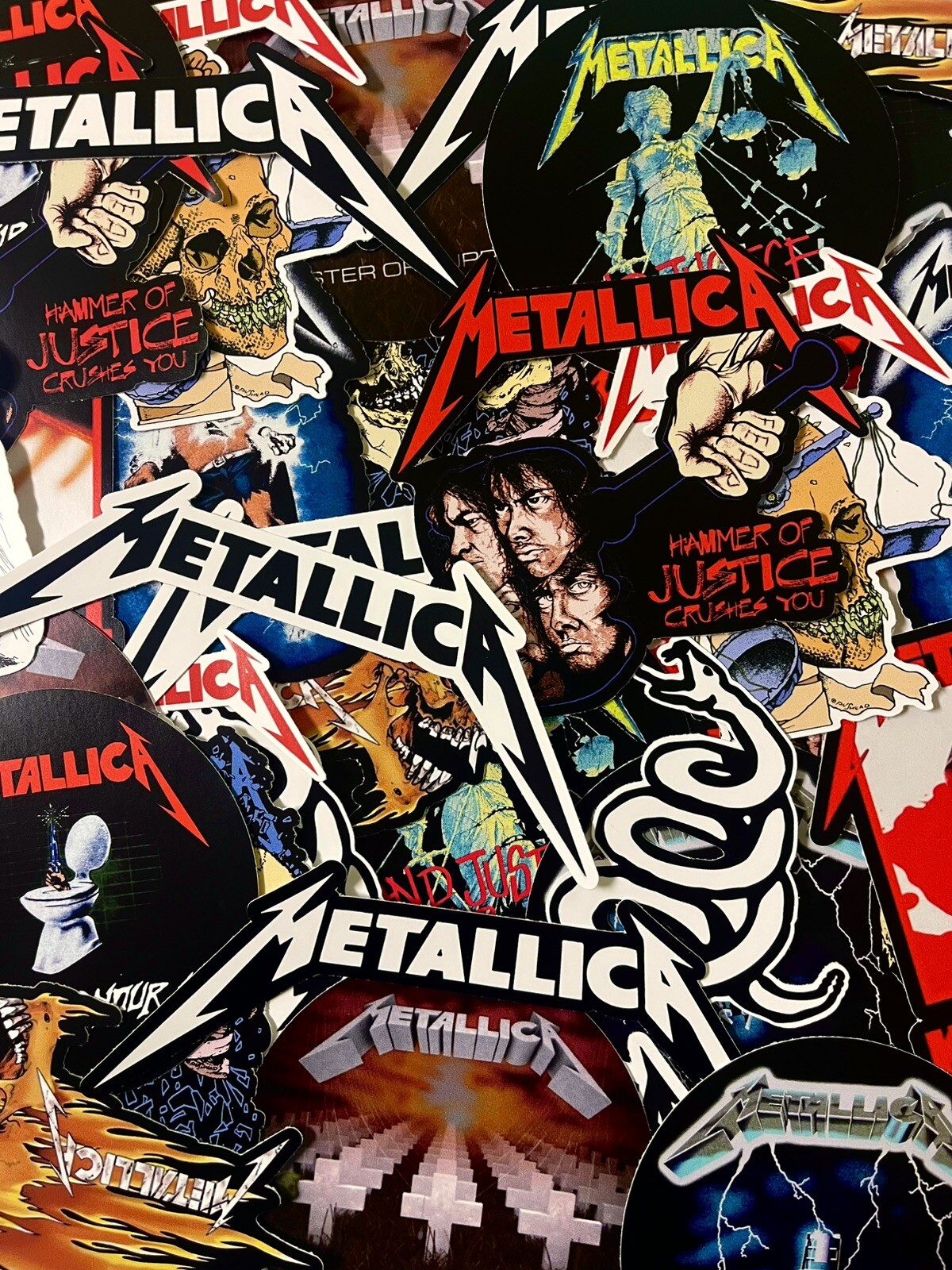 Metallica Sticker Pack - Heavy Metal Stickers , Thrash Metal Stickers
