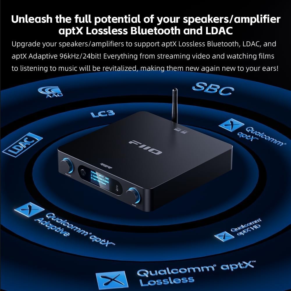 FiiO BR15 R2R High-Resolution Bluetooth 6.0 Audio Receiver with QCC5181 (Black)