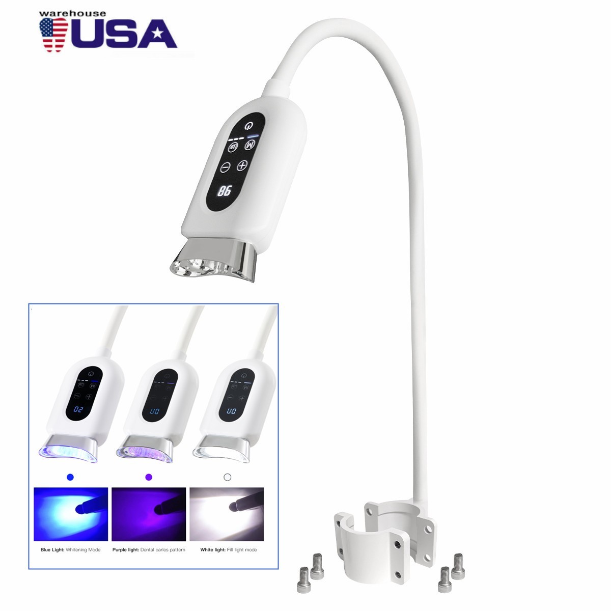 Dental Mobile Teeth Whitening Machine Lamp Bleaching Cold LED Light Accelerator