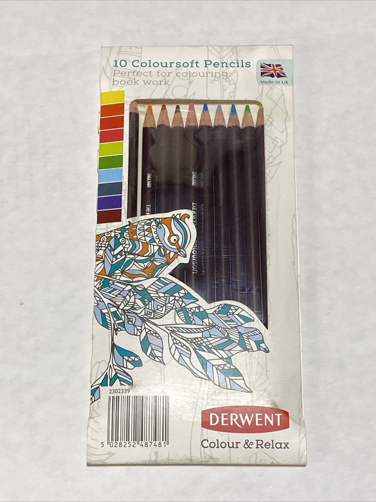 Derwent 2302339 Colored Coloursoft Pencils 10 Count New