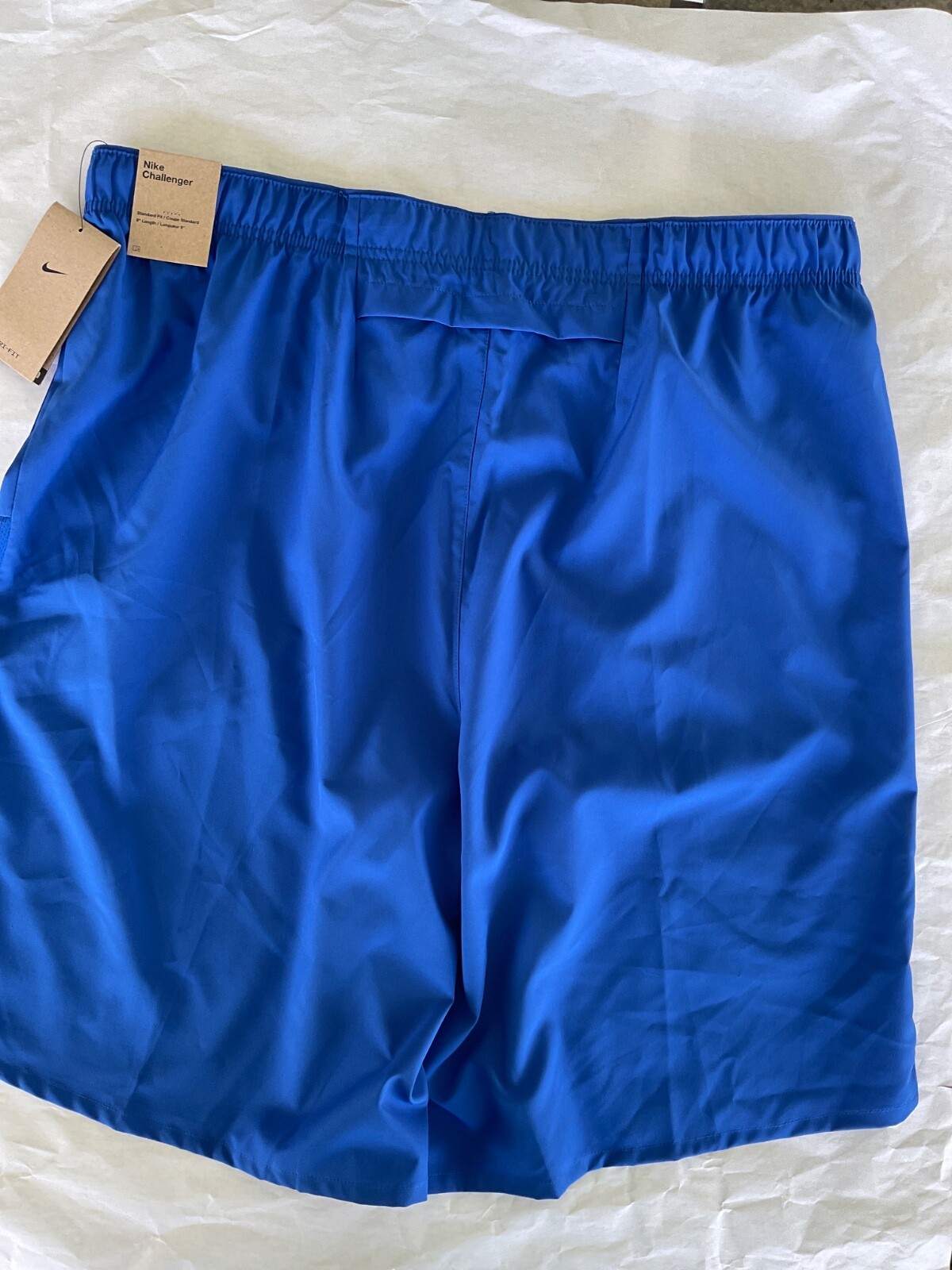 Nike Dri Fit Running Shorts 9 Inch Polyester Men New Royal Blue