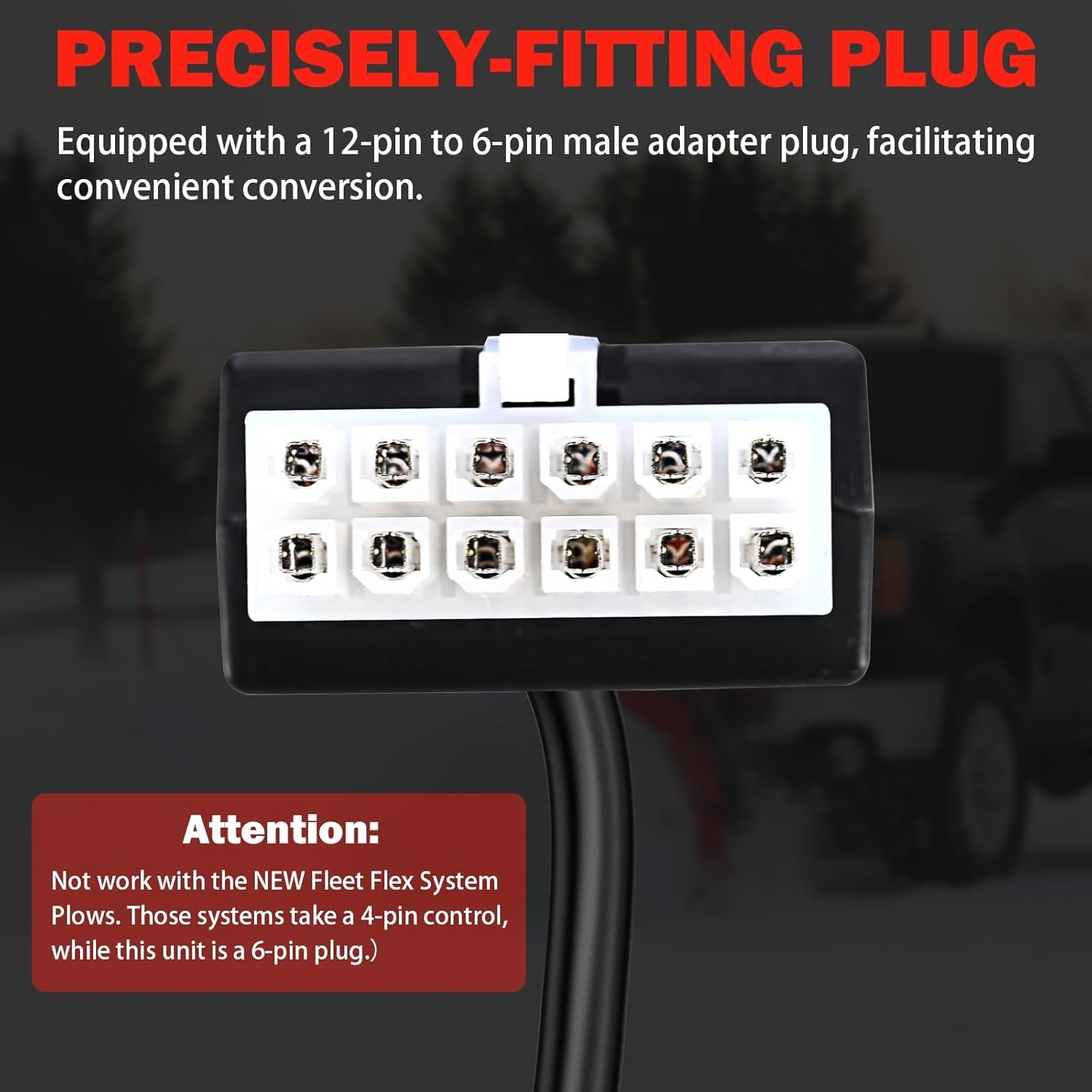 Straight Blade Plow Controller for Buyers 1306902 Western 56462 Fisher 9400 6Pin