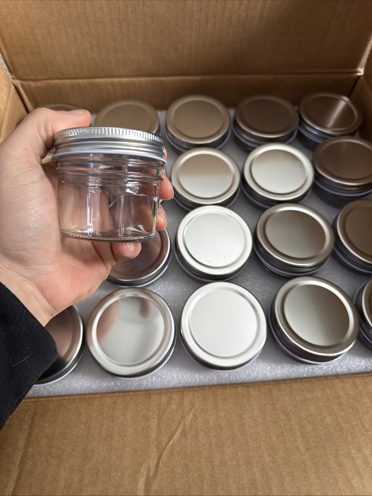 40 Pack Mason Jars 4 oz Storage Jars with Lids, Labels & Marker