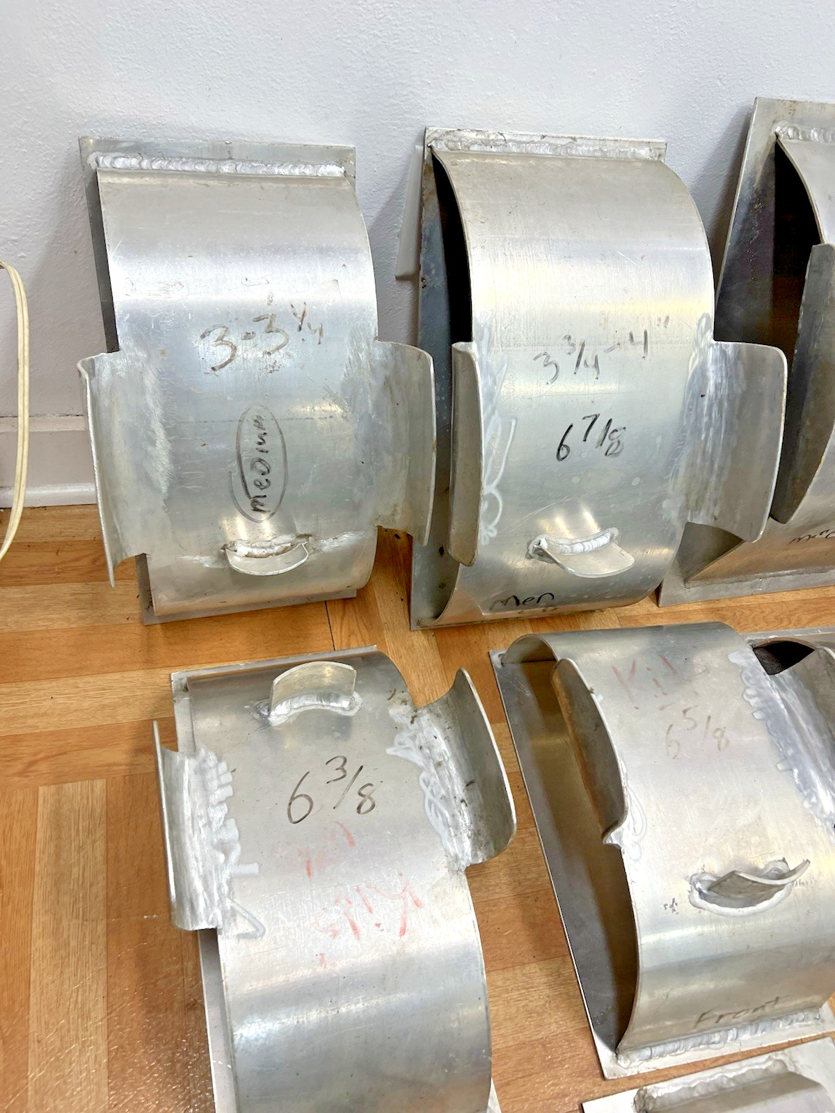 Vintage Aluminum Hat Mold Lot MILLINERY Cowboy factory industrial making metal