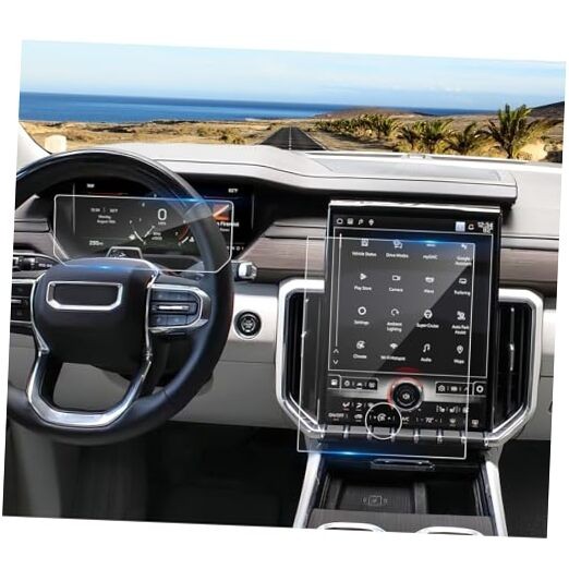 2024 2025 2026 Acadia Screen Protector for GMC for 11Inch Dash+15Inch Navi