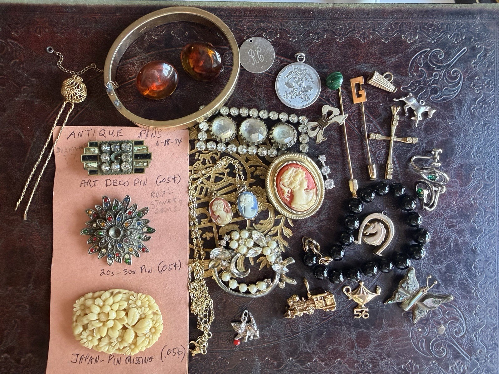 Victorian To Vintage Jewelry Lot Gold Filled And Sterling Some For Repair Craft