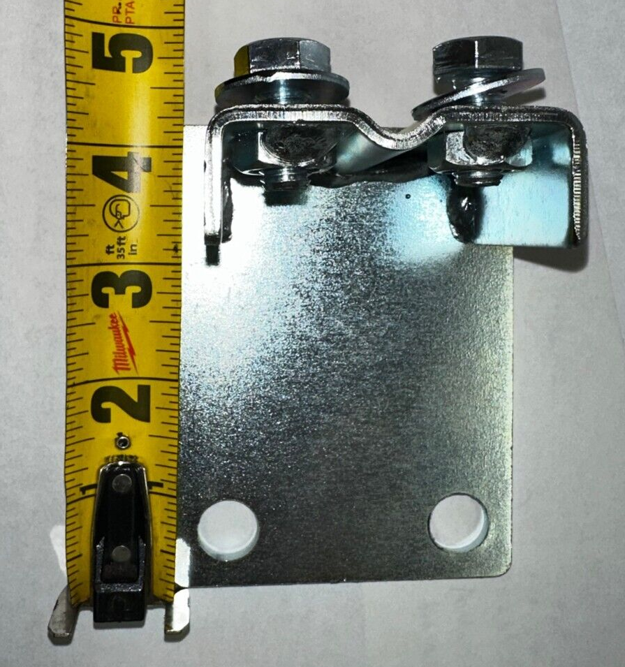 (2) Pallet Racking Universal Foot Plates for Uprights; Nuts, Bolts, Washer added