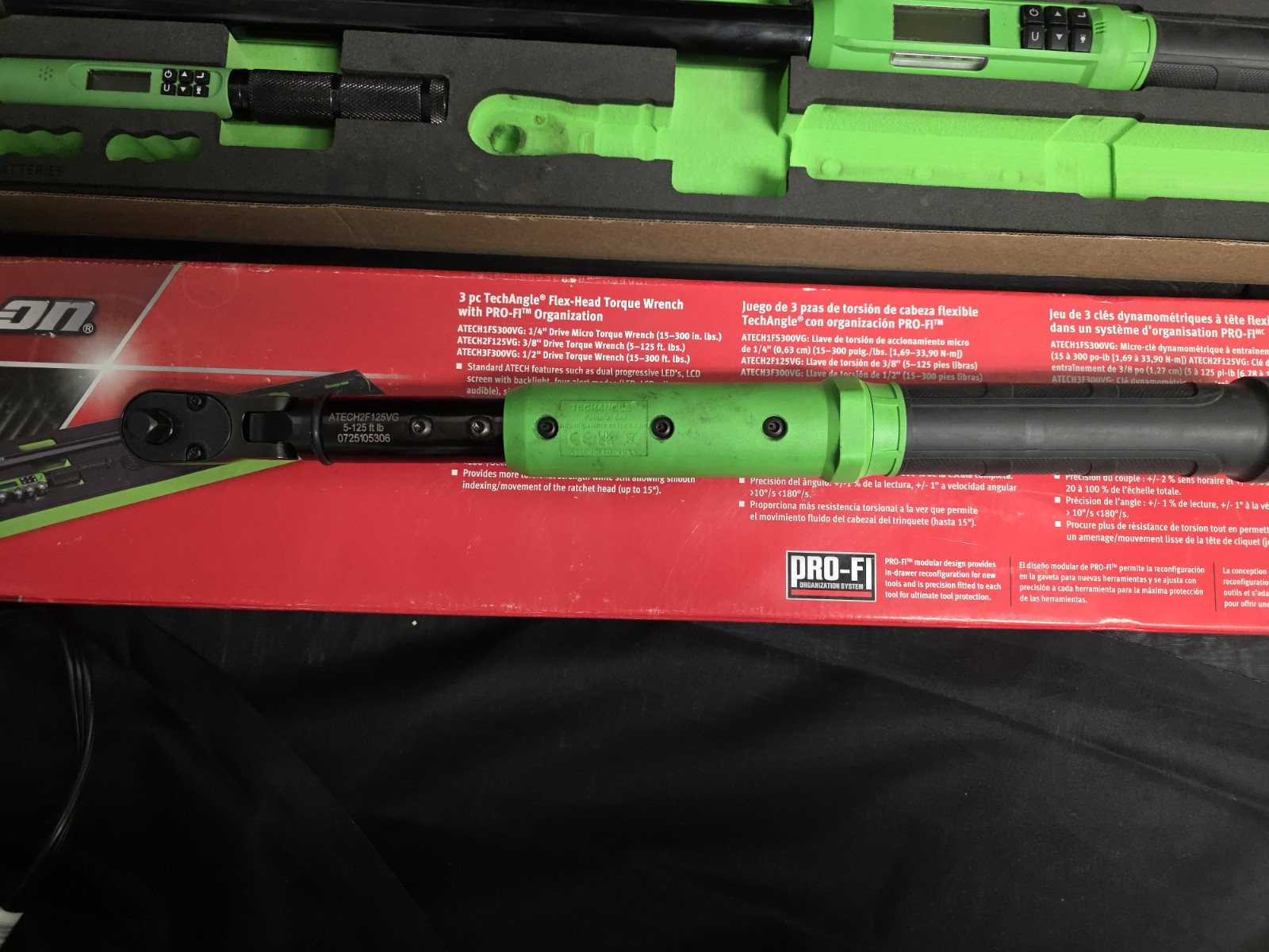 SNAP-ON ATECHFSET02G - TechAngle Flex Head Torque Wrench Set *See Description*