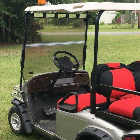 For EZGO Medalist TXT 1994-2013 Folding Golf Cart Tinted Windshield Windscreen