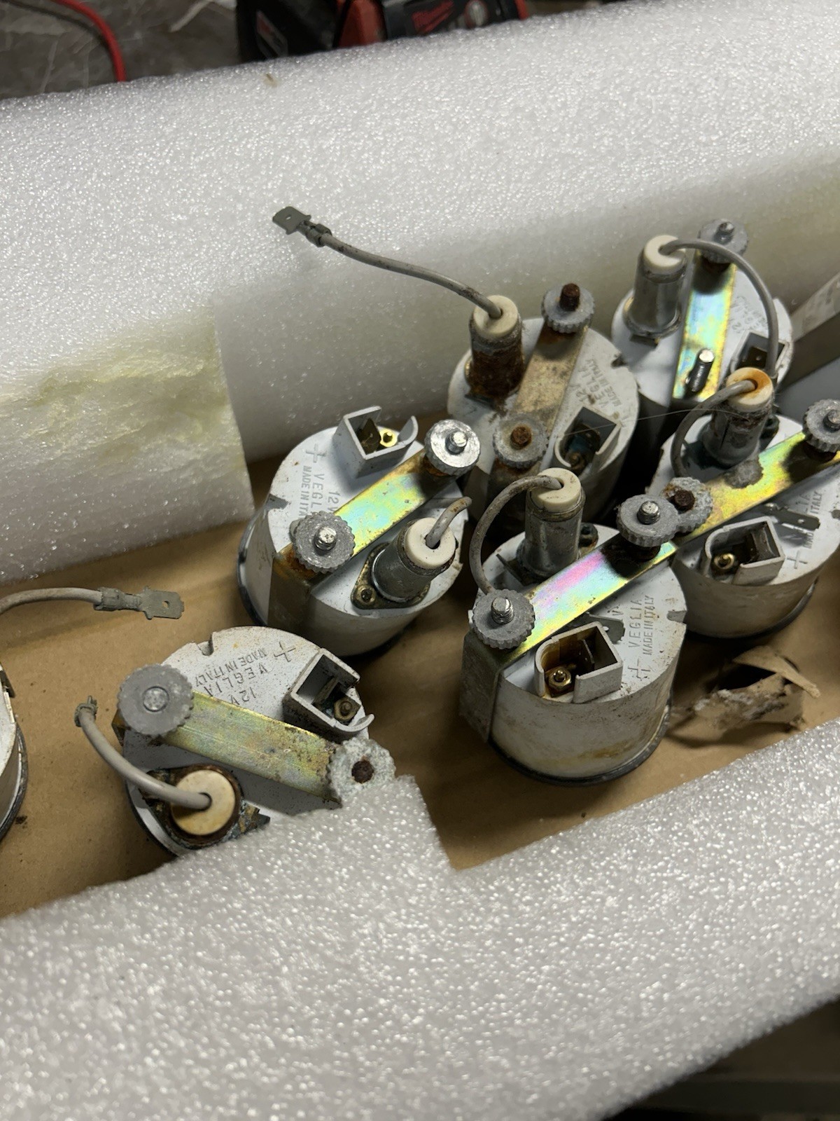 Original 1970 1971 1974 Ferrari 246 Dino Veglia Borletti Elettronico Clock Gauge