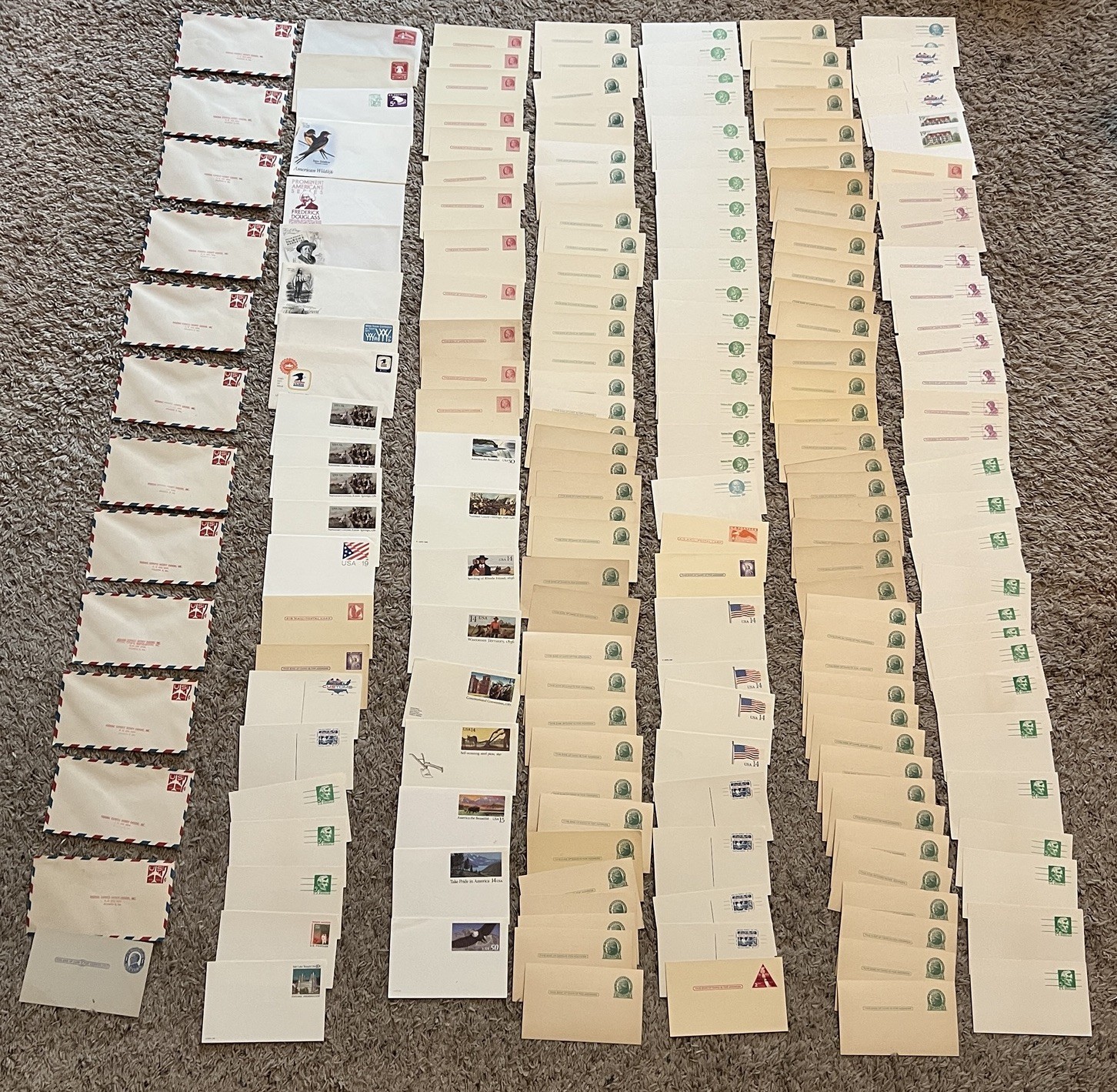 INVESTOR RESELLER BOX LOT OF OVER 200 UNUSED EARLY US POSTAL CARDS AND COVERS