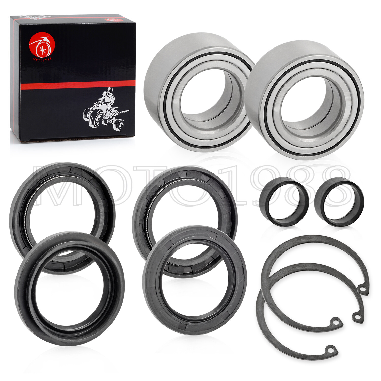 Front Wheel Bearings & Seals for Honda 1998 - 2004 Foreman 450 TRX450 4X4 ES S