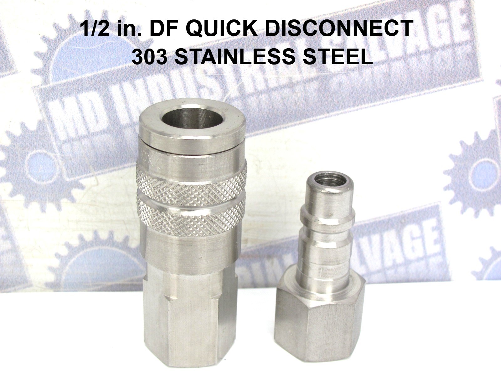 DIXON - 4FF4-S & D4F4-S - 1/2 in 303 Stainless DF QUICK DISCONNECT & NIPPLE NEW