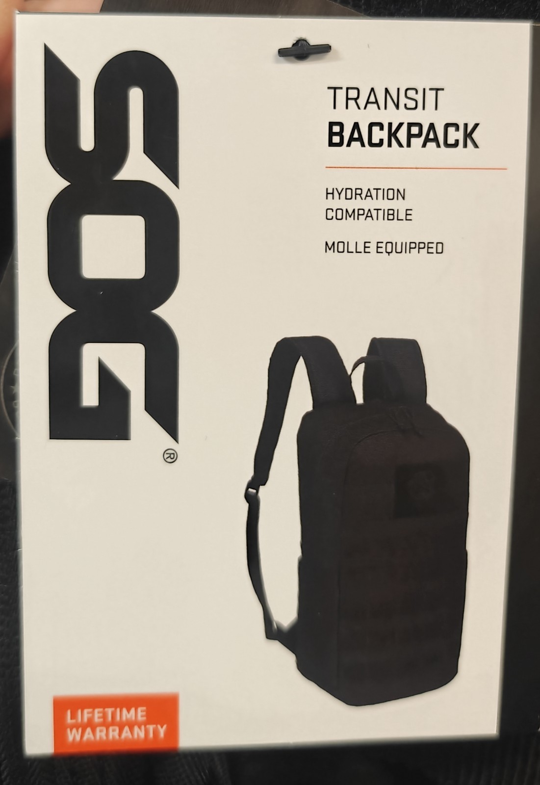 Backpack SOG Transit Black 18,5 L