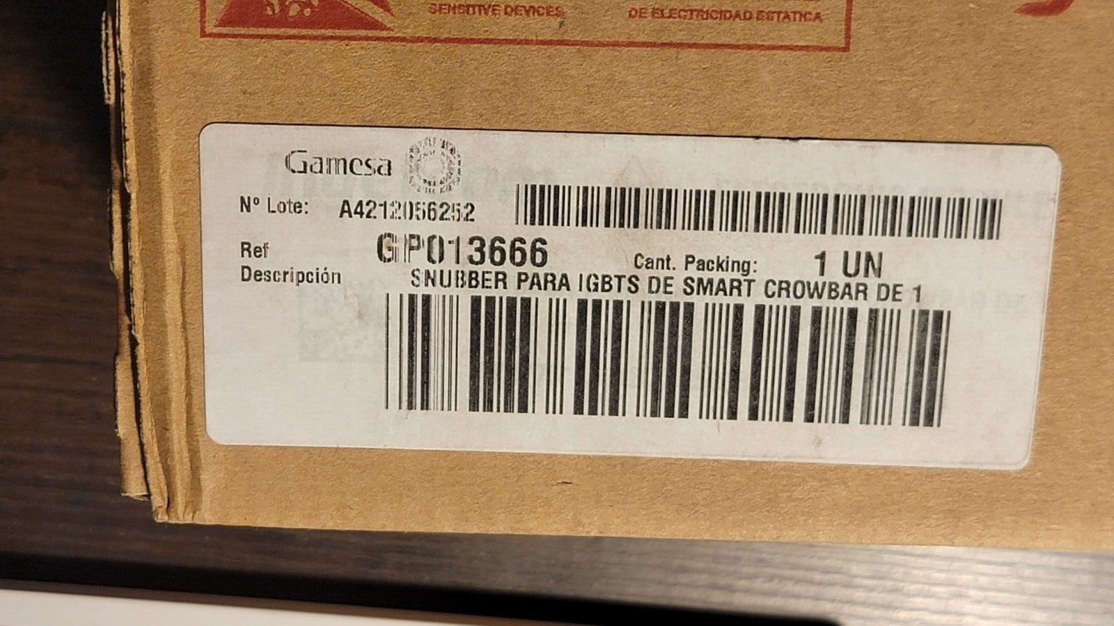 Gamesa Ingeteam SNUBBER PARA IGBTS DE SMART CROWBAR DE 1 1700V AK9775 NEW