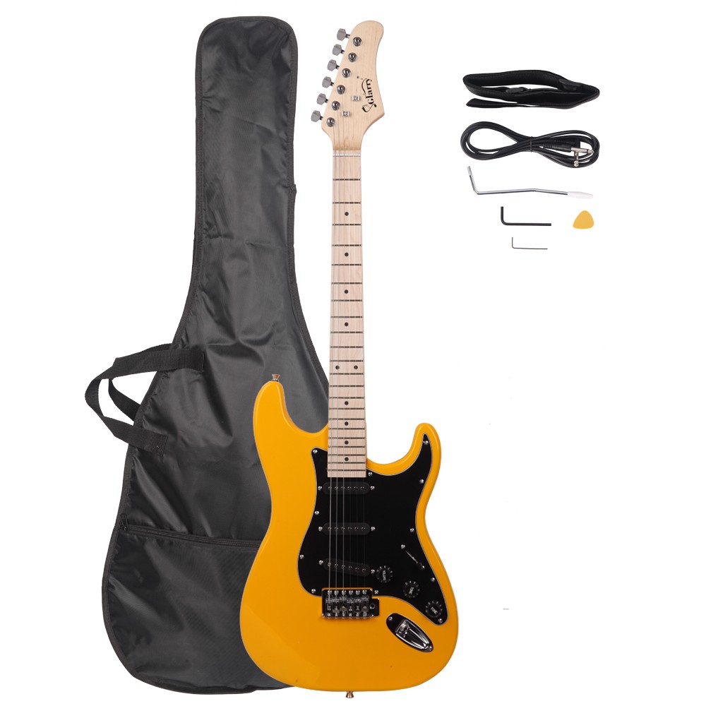 Glarry GST 6 Strings Right Handed Basswood Electric Guitar Kit W/Bag Starter Kit