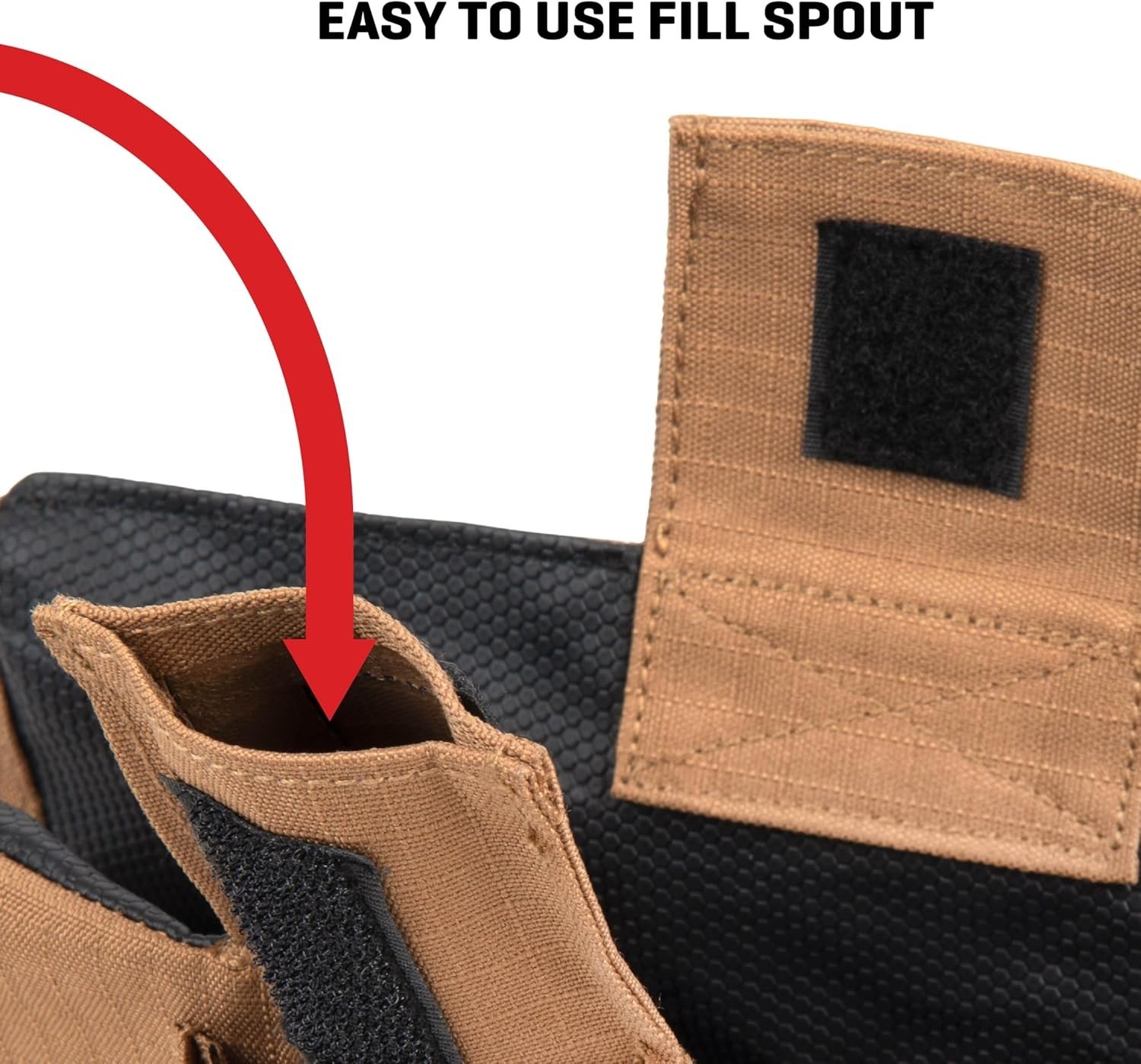 Unfilled Shooting Bench Bag, Tan/Black