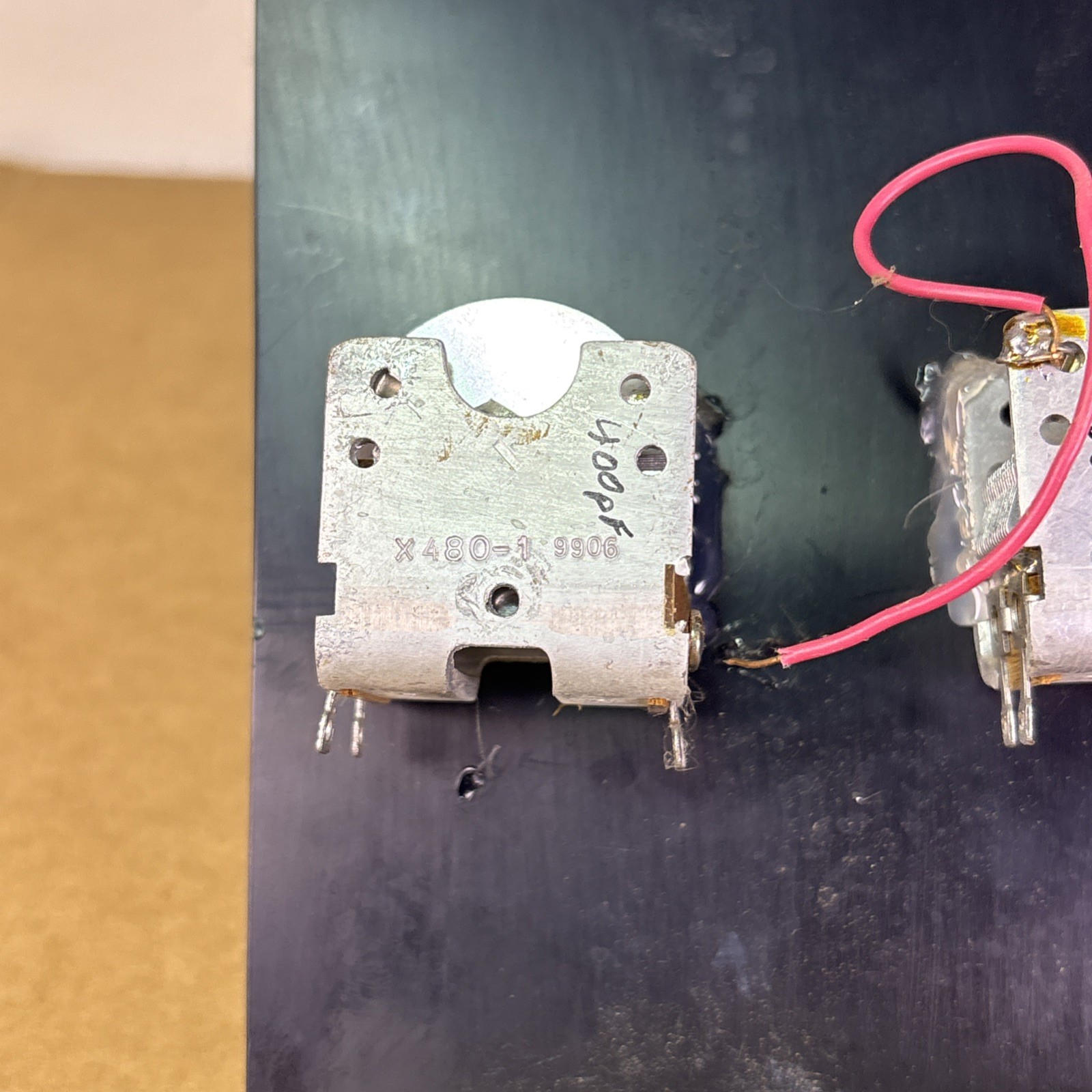 VTG High End Handbuilt Tuner/Crystal Radio Circuit 400pF Vcaps Ham Radio DIY