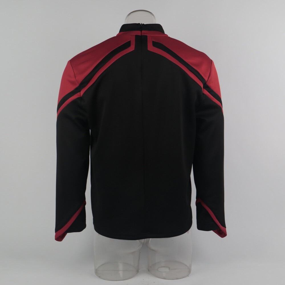 Admiral JL Picard Shirts Cosplay Male Startfleet Red Gold Blue Men Top Uniform