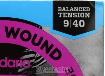 D'Addario EXL120BT Nickel Wound Electric Strings -.009-.040 Balanced Tension