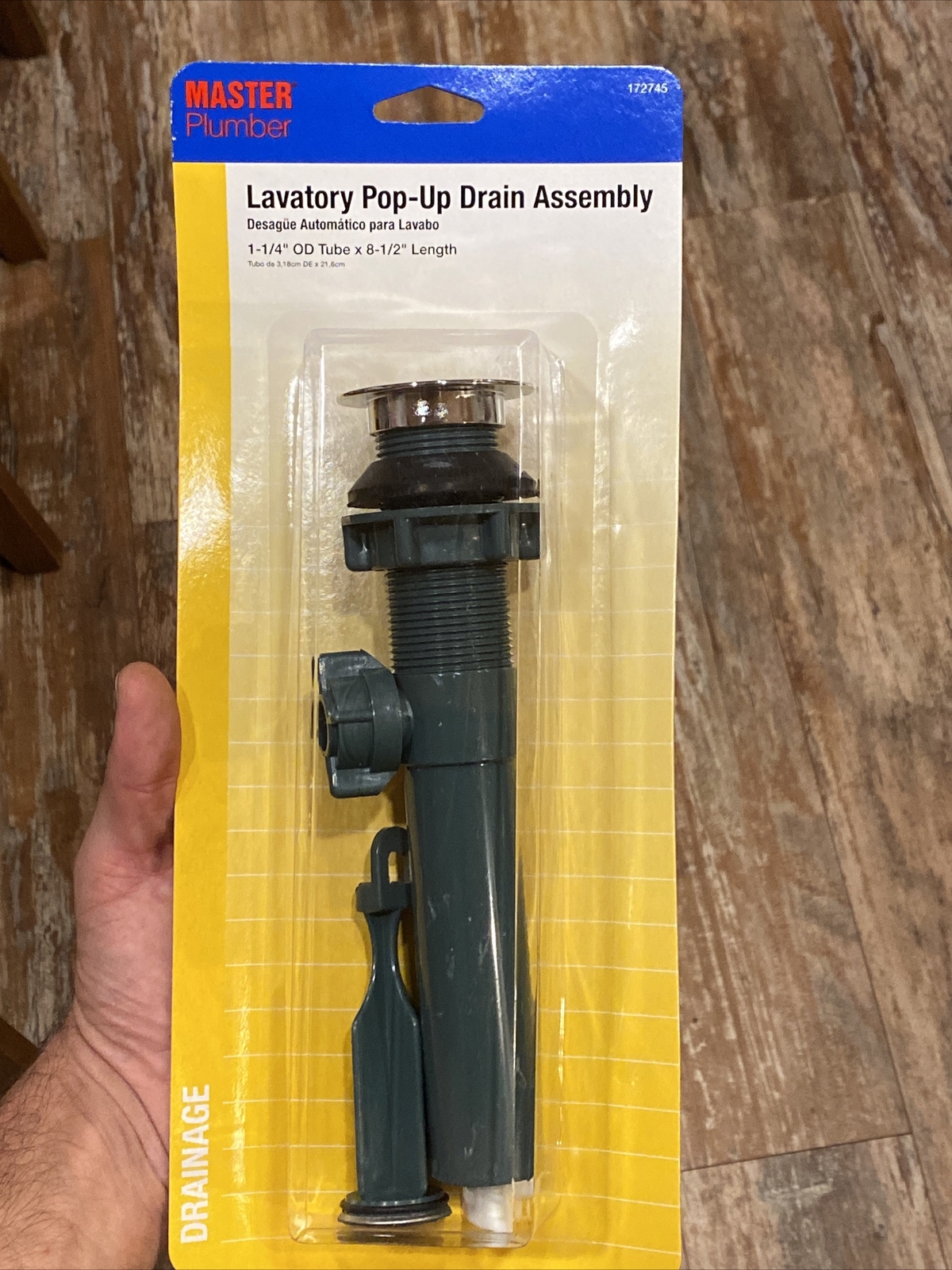 Vanity Bathroom Sink Pop Up Stopper Drain Assembly Kit Chrome/Plastic 1.25” Diam