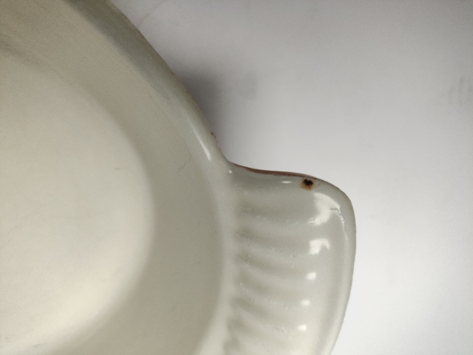 Vintage COUSANCES/Le Creuset #24 Brown Oval Au Gratin Pan Enamelled Cast Iron