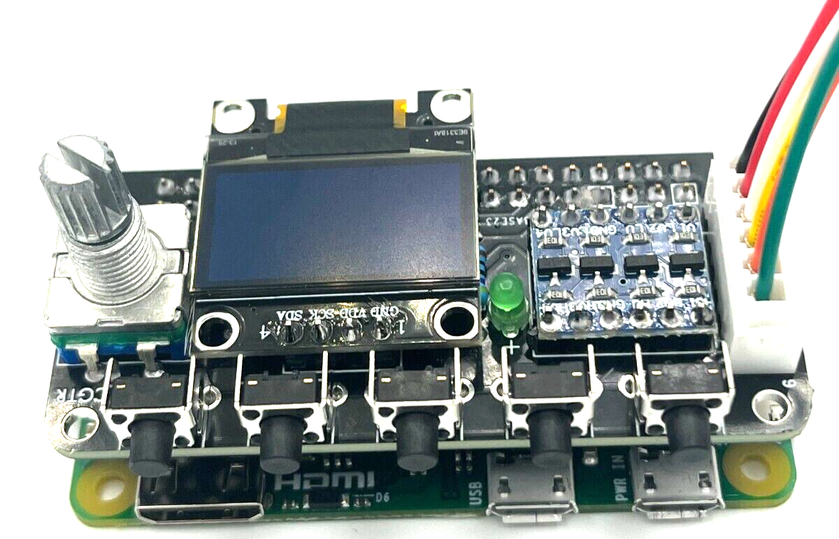 Commodore 1541 Emulator PI1541 HAT with ROTARY, OLED screen, USA Seller!