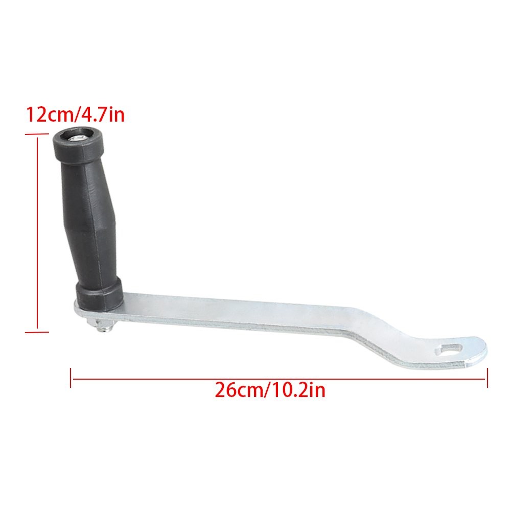 3500 LBS 32 FT Cable Dual Gear Hand Winch Hand Crank for ATV RV Trailer