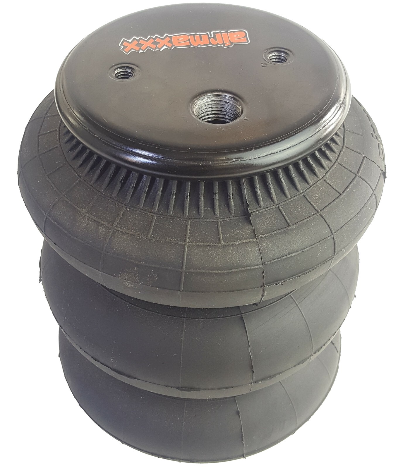 airmaxxx 2 triple bellow 2600 bags 1/2"npt port ride air springs suspension