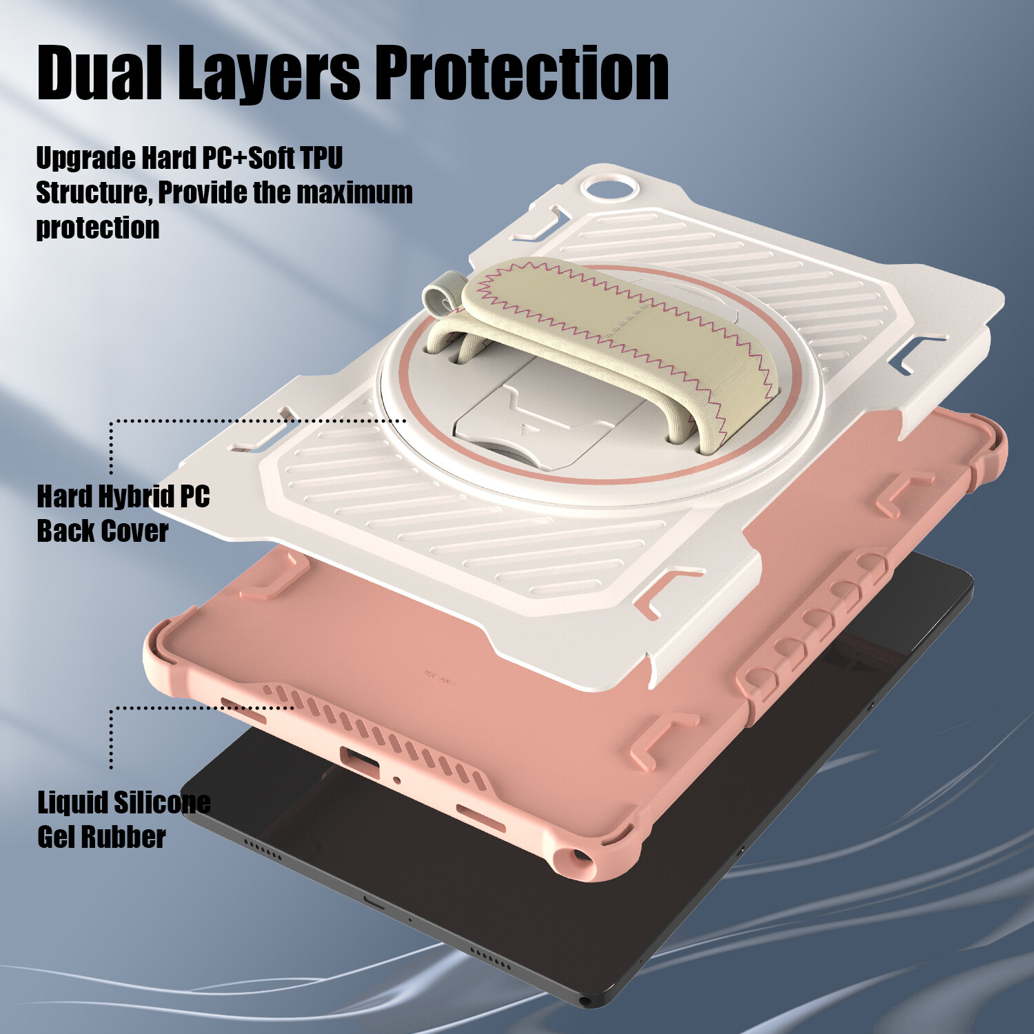 For Samsung Galaxy Tab A9+ 2023 11" Rugged Stand Case Cover /HD Screen Protector