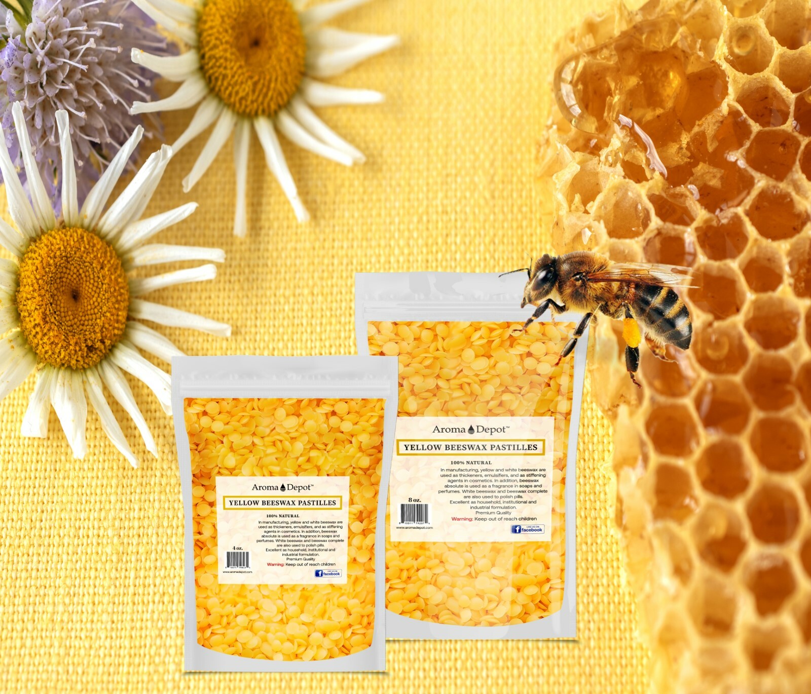 PURE 100% Natural BEESWAX PASTILLES BEADS PELLETS Candles Chapstick Wholesale