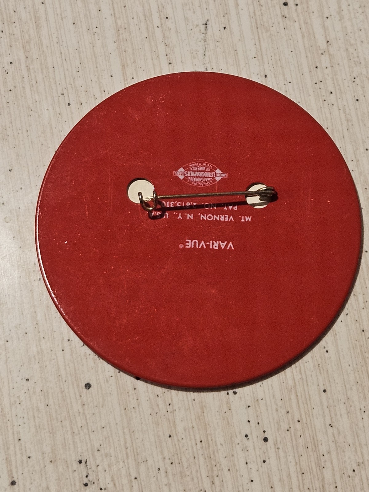 Vintage Alice Cooper Show 1975 Welcome My Nightmare Vari Vue Pin Lenticular 3"