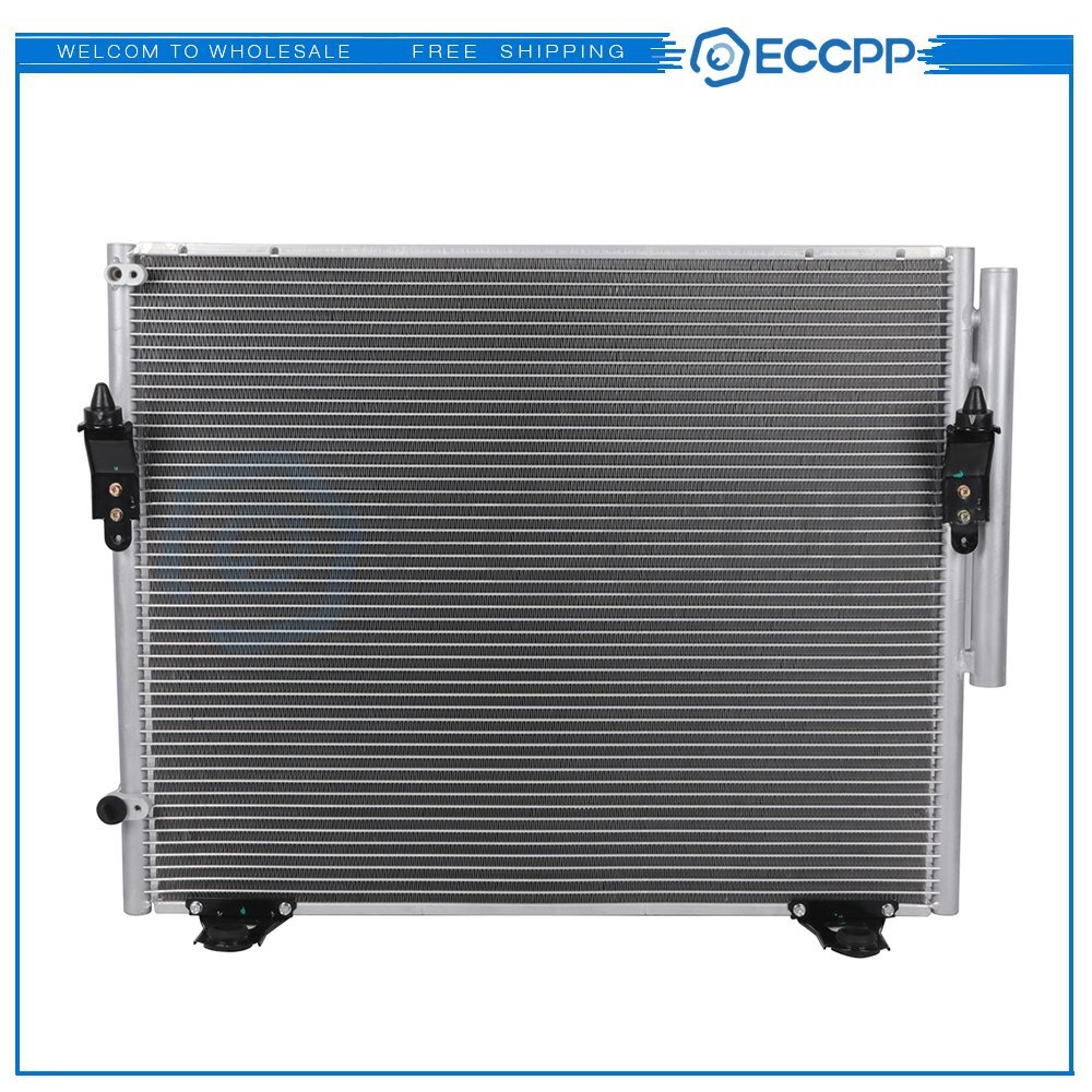 AC Condenser For 06-16 Toyota Tundra 08-15 Sequoia 4-Door 5.7L V8 Aluminum 3598