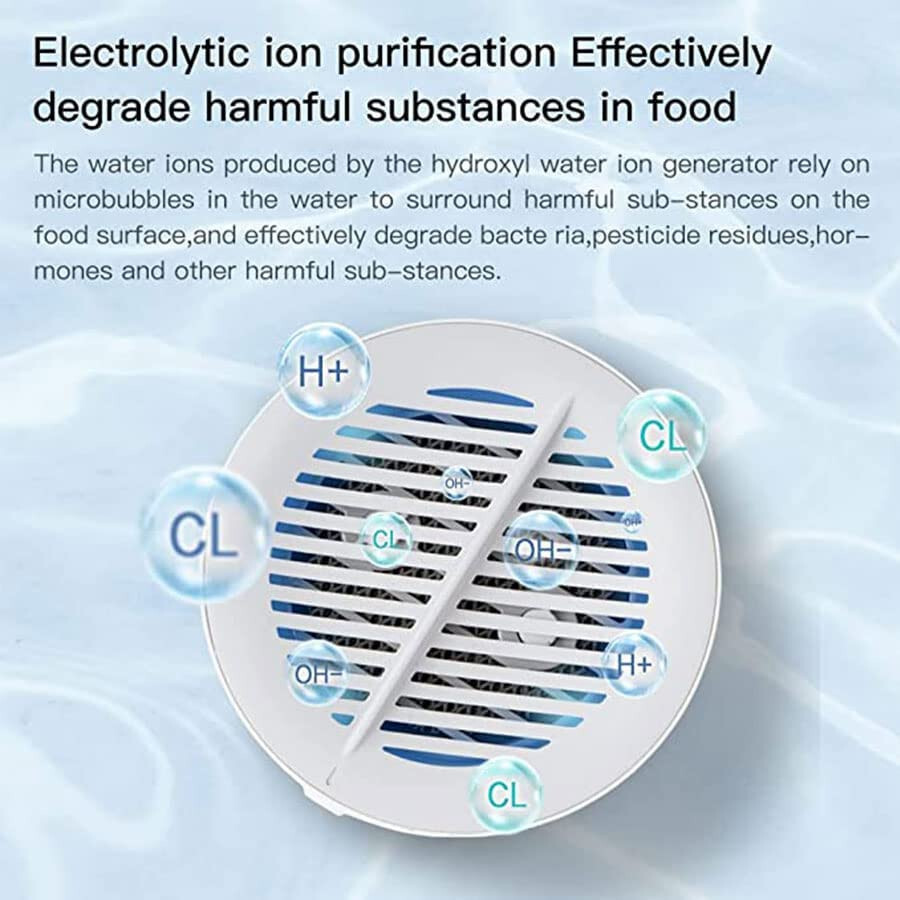 Fruit and Vegetable Cleaning Machine Purifier Portable Washing Cleaner Device US