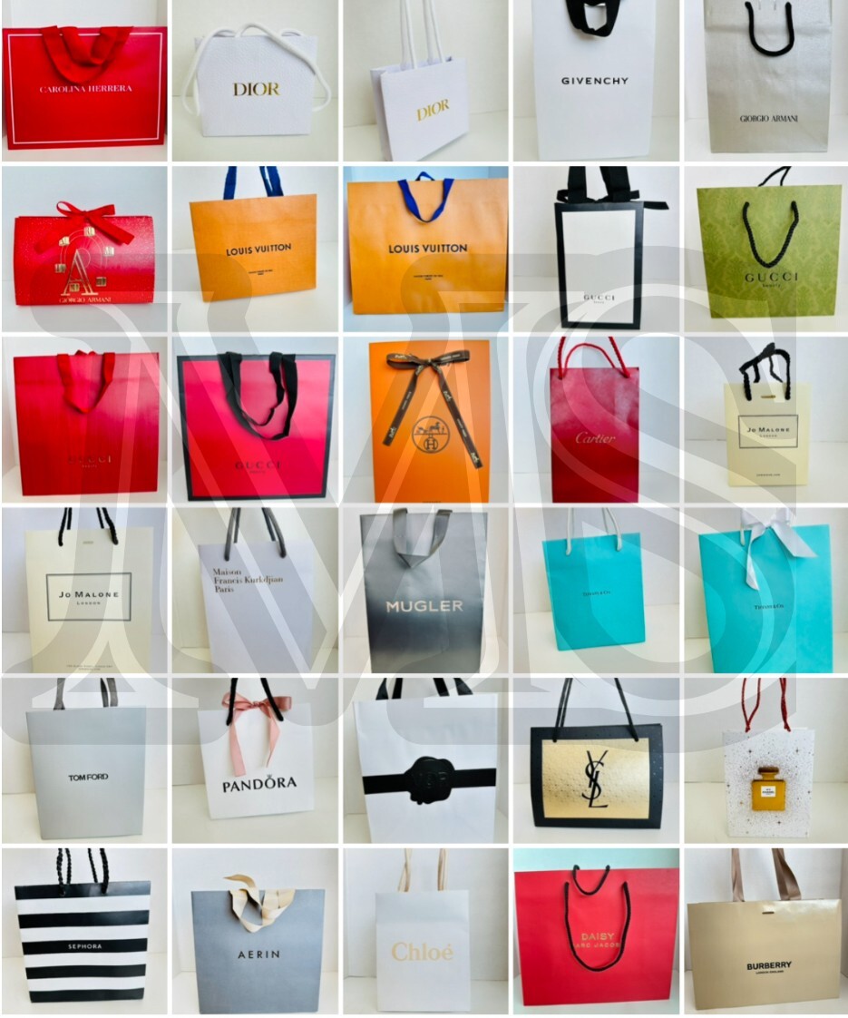 Paper Gift Bags Dior, Chanel, Gucci, Tom Ford...(Choose - Combined Shipping)