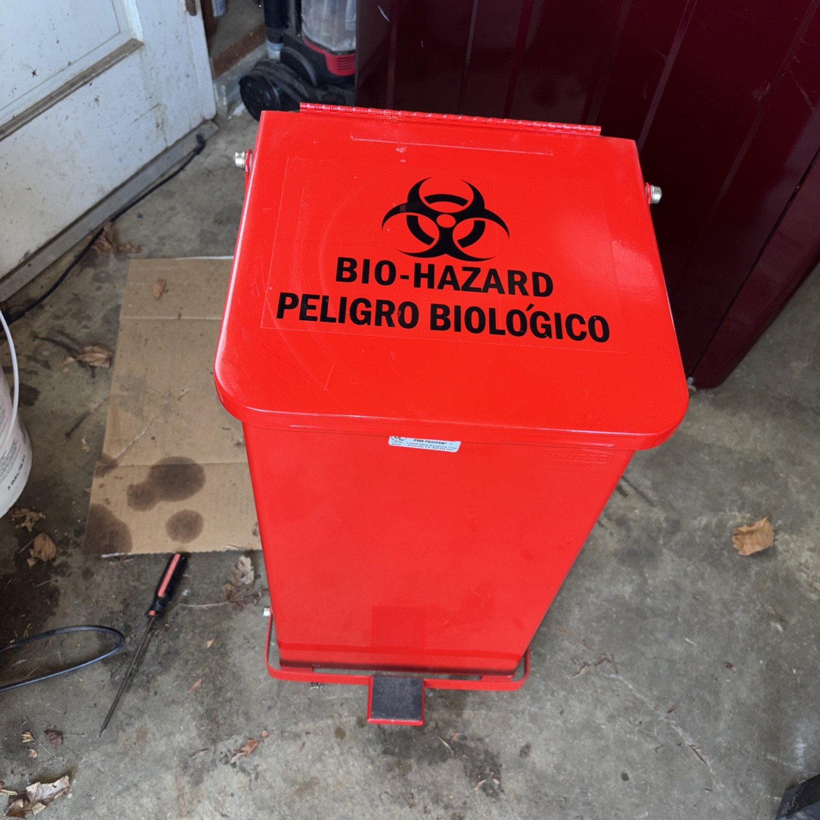 United. STEP CAN DEFENDERS fire fighter