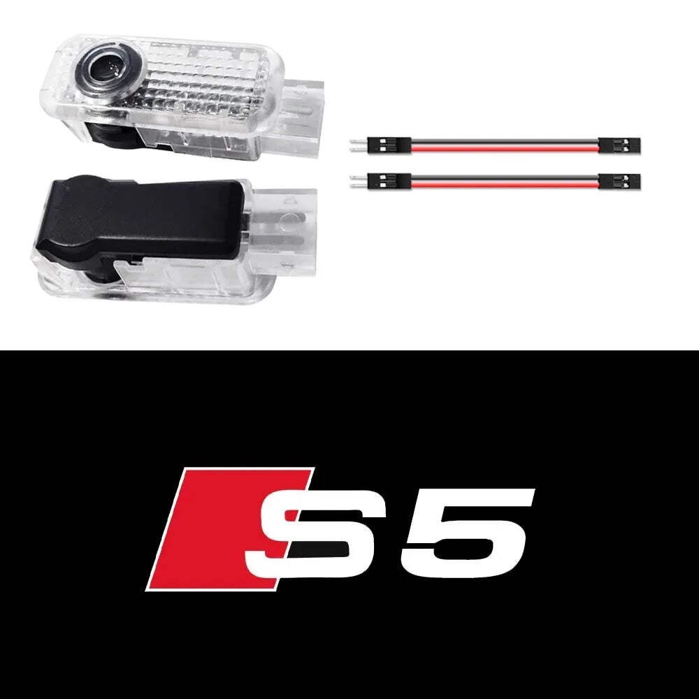 2PCS Door Logo Projector Lights For Sline A7 A6 A5 A4 A3 A1 A8 TT Q3 Q5 Q7 S3 S4