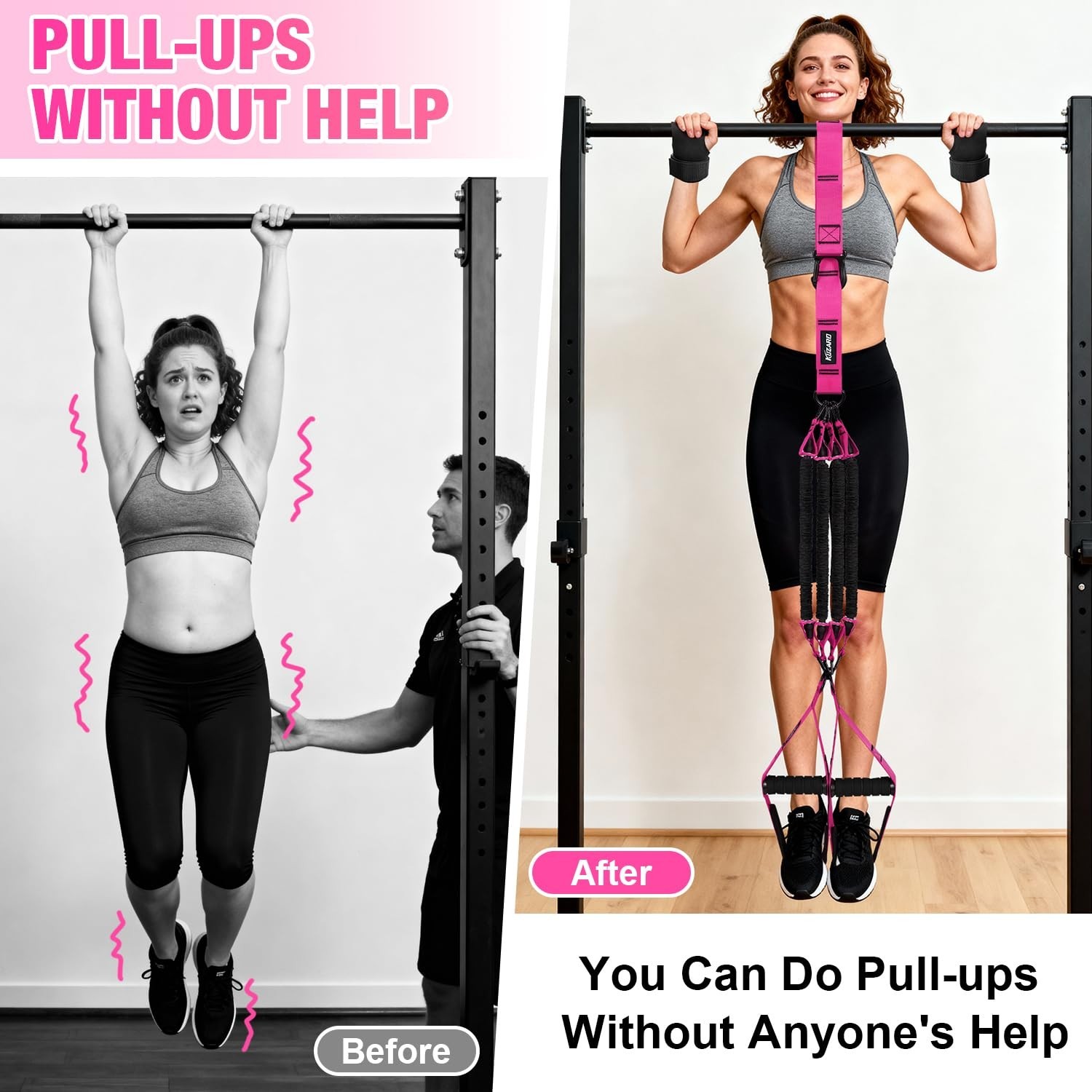 Pull Up Assistance Bands for Women, Heavy Duty Resistance Bands with Handles,...