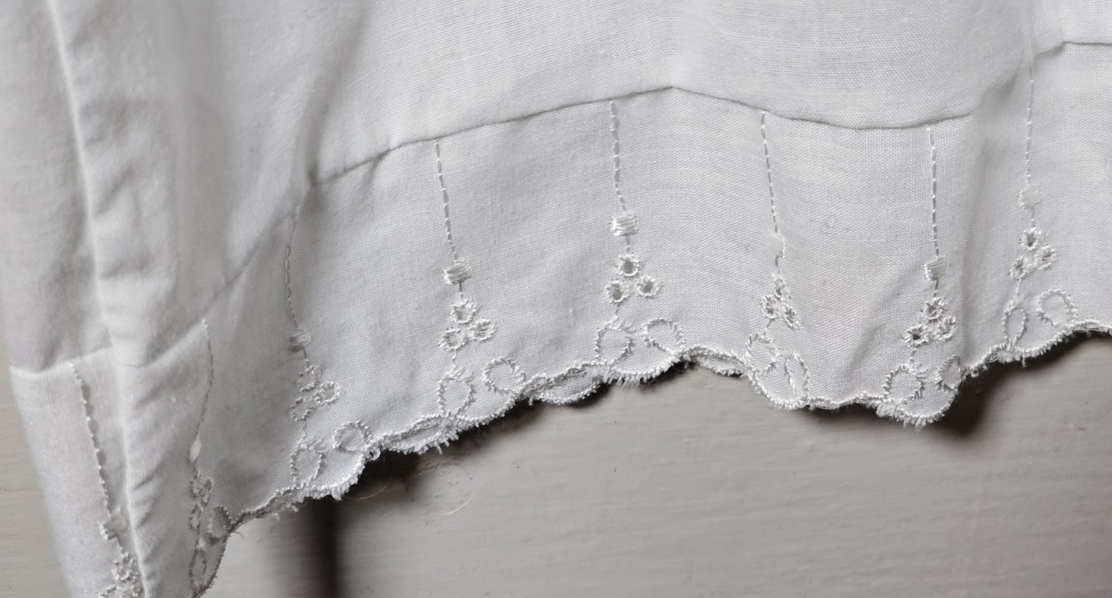 Slip Dress Eyelets Embroidered Lace Trim Size XS Fairy Coquette Feminine Dainty