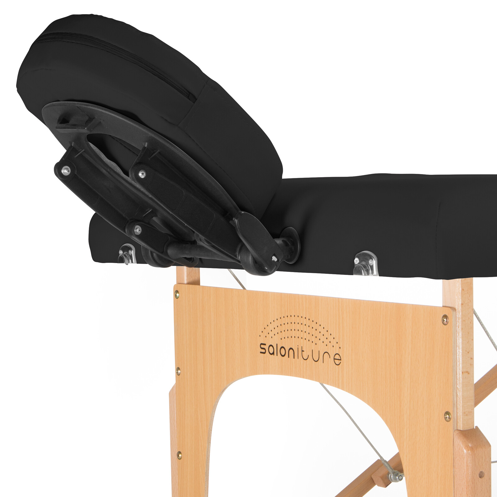 Black Portable Massage Table with Carrying Case