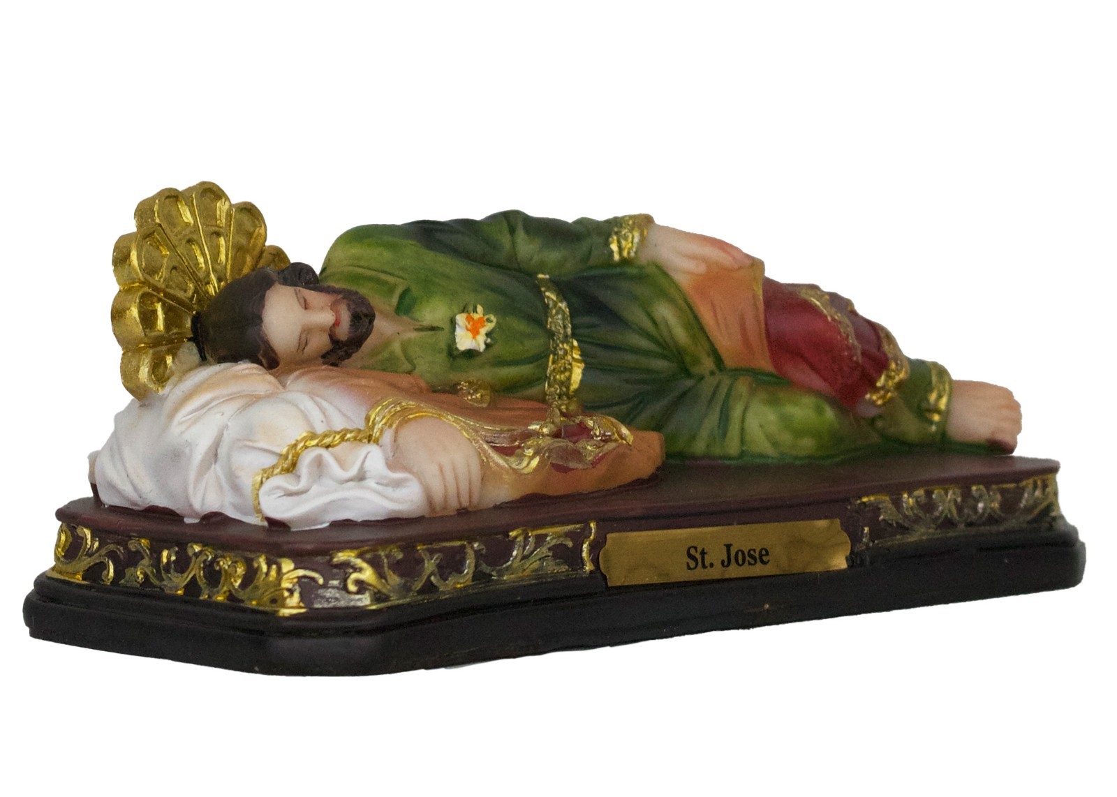 St. Jose 5" San Jose Dormido Fue en el Sueño Cuando El Angel Le Hablo, Resin