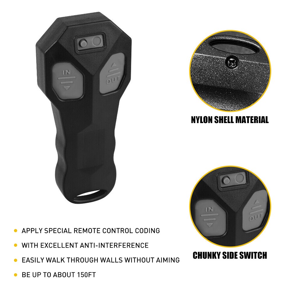 Wireless Winch Remote Control Kit DC12V Switch Handset for Jeep ATV SUV Truck V