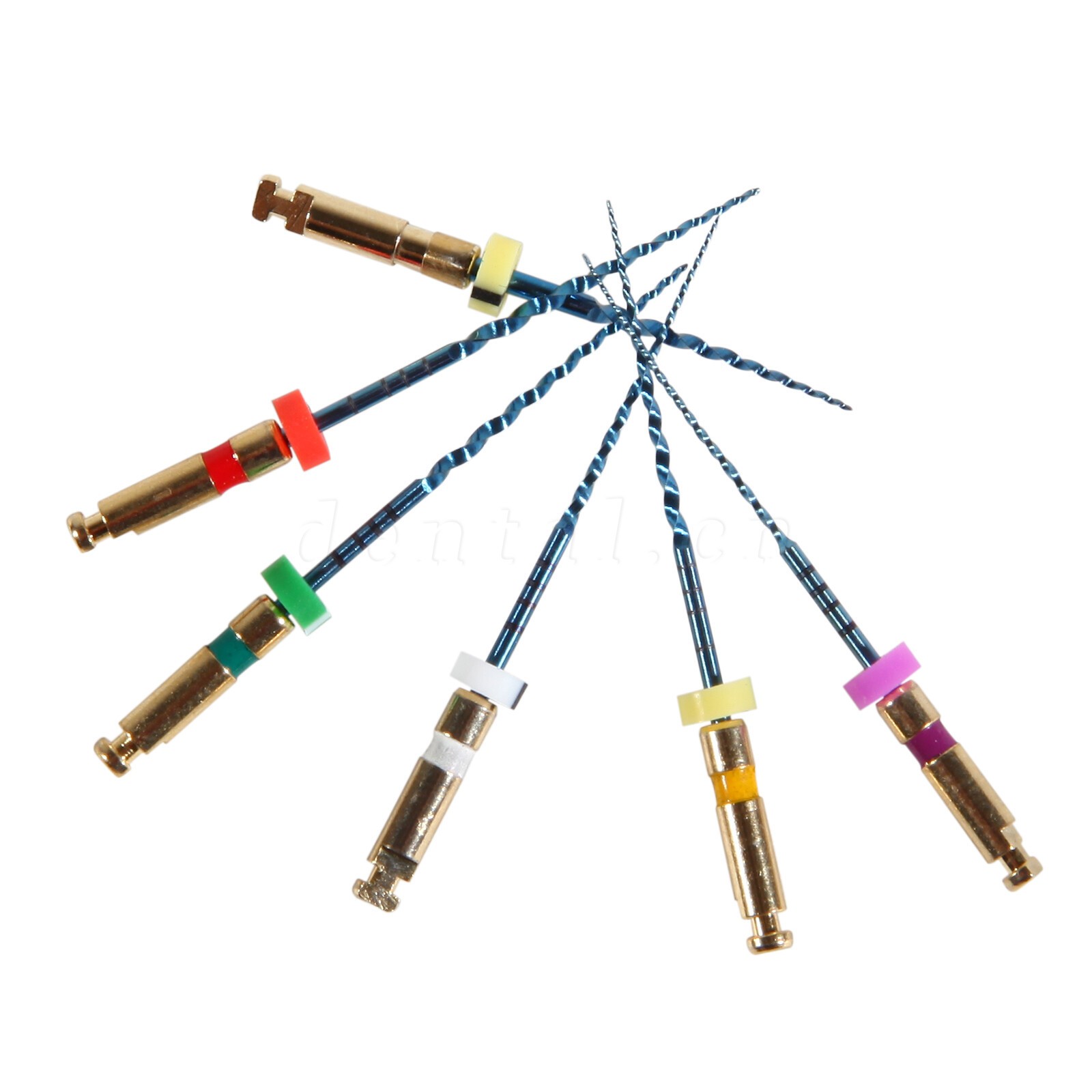 6pcs Dental NiTi Super Files Rotary Tip Endodontic Endo Motor Root Canal 25MM