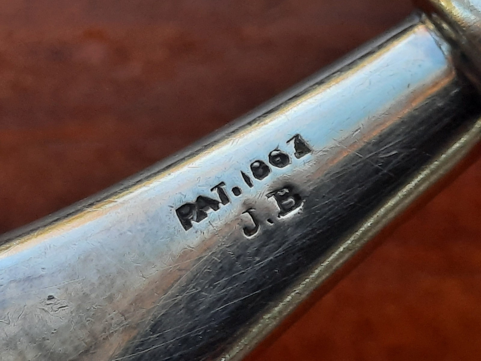 Coin Silver James Bingham Seal Top Macaroni Server, No Mono