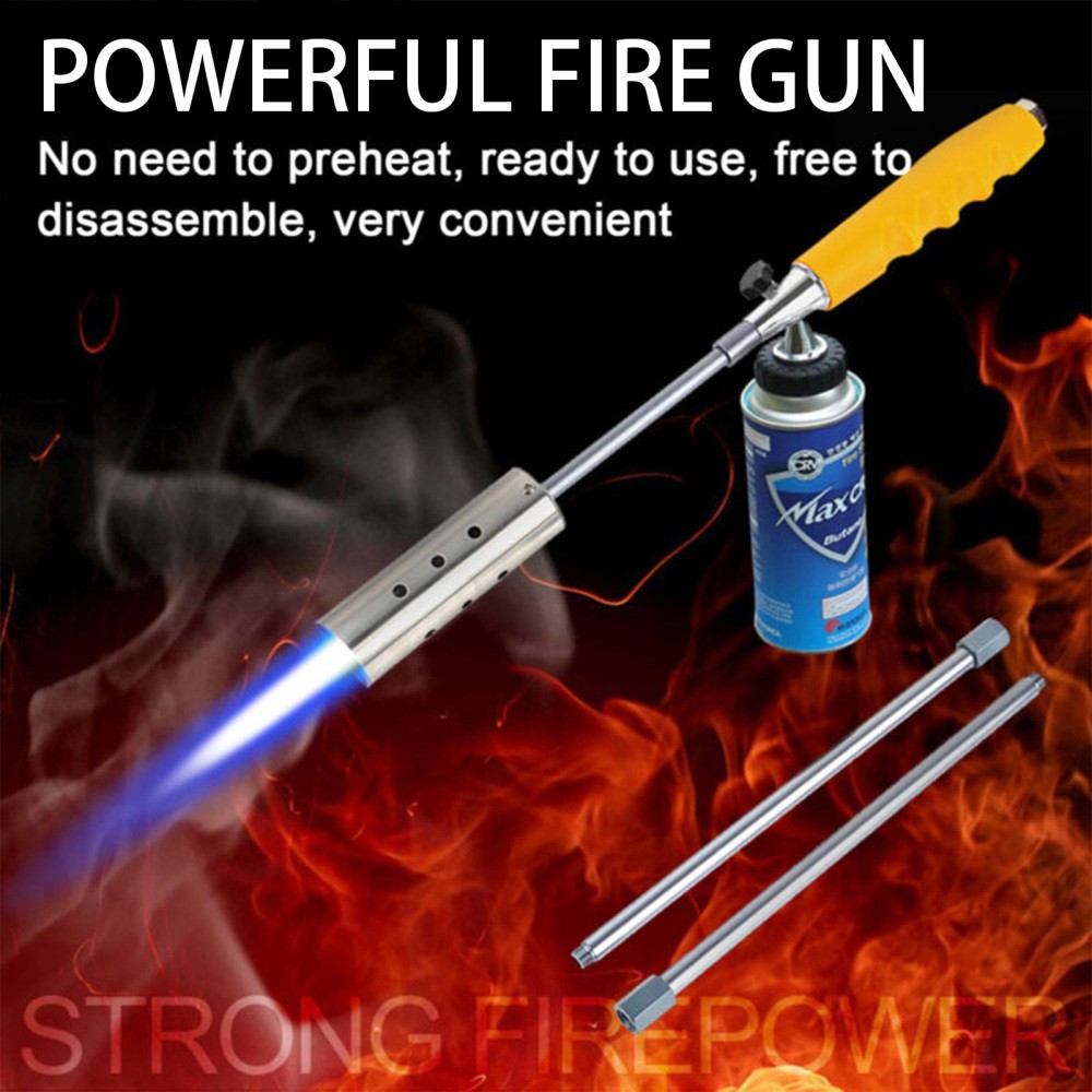 Propane Torch Weed Burner Blow Torch Flame Control Detachable Long Arm Outside