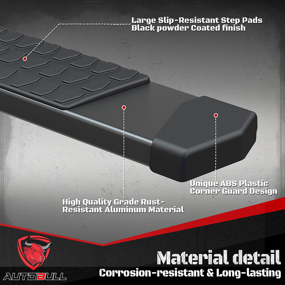 Running Boards For 2022-2025 Toyota Tundra Crew Max Cab Side Step Truck Nerf Bar